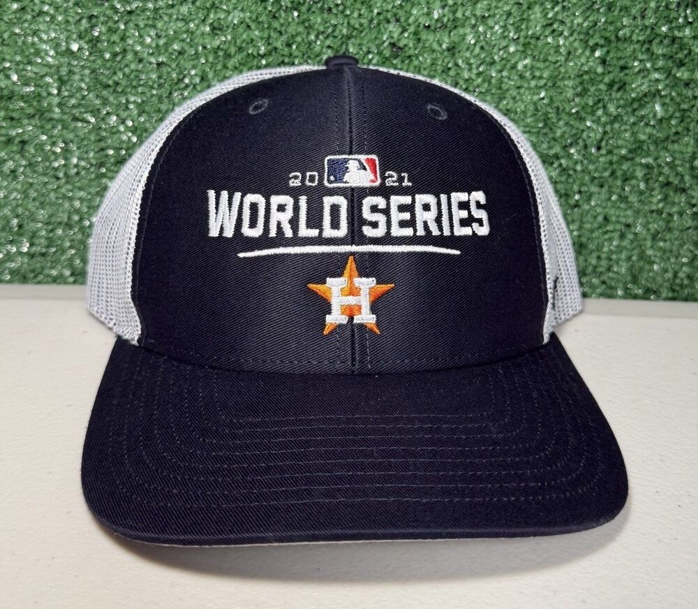 Houston Astros Hat MLB 2020-21 World Series Champions Snapback Trucker Cap‎ New